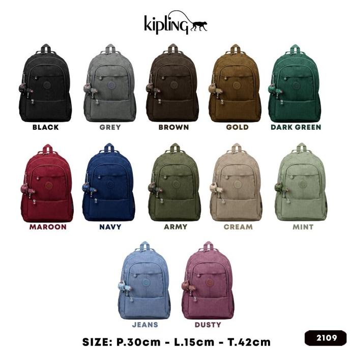 Tas Ransel Kipling - Tas Laptop Backpack Sekolah Ukuran Besar