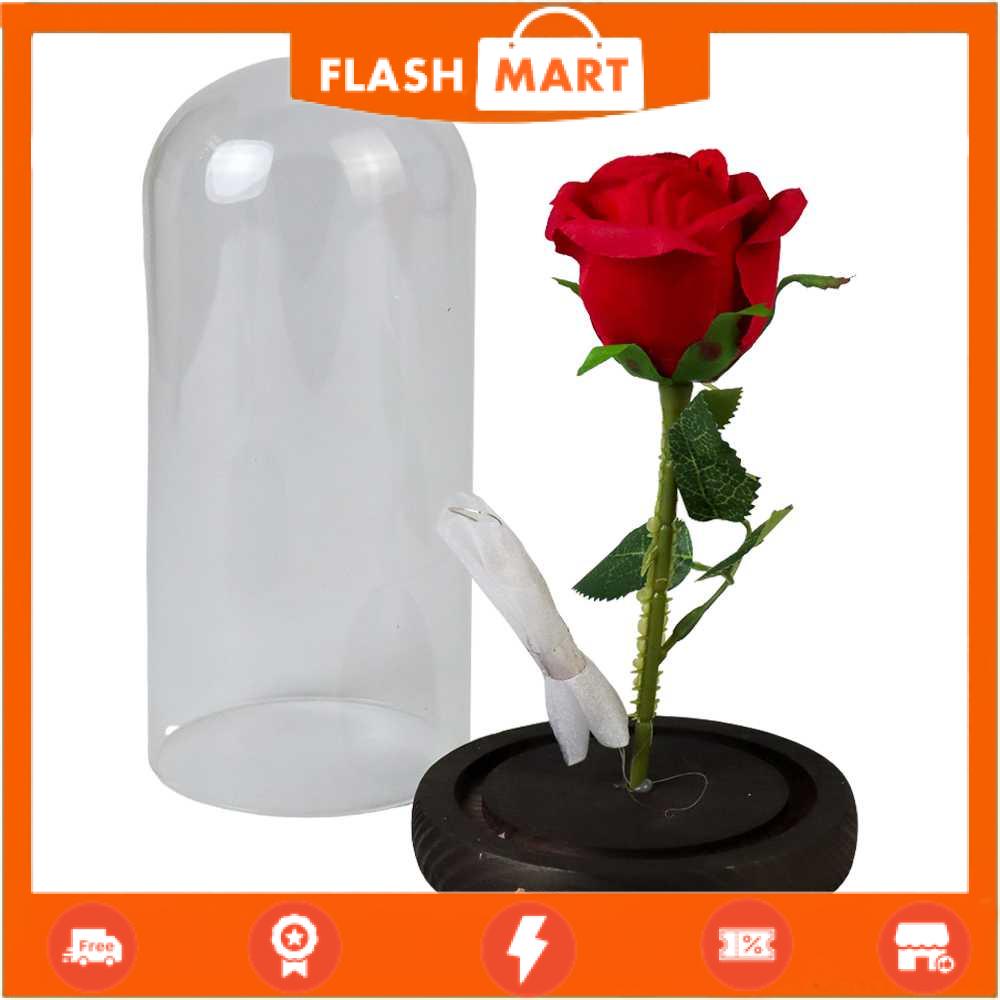 FLASHMART Lampu Meja Hias LED Mawar Beauty &amp; The Beast Warm White - AC01