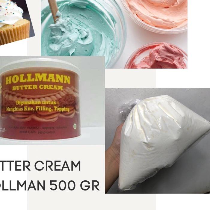

Diskon✅⭐500 GR Butter Cream Hollman PUTIH / ButterCream Premium / Butter Cream