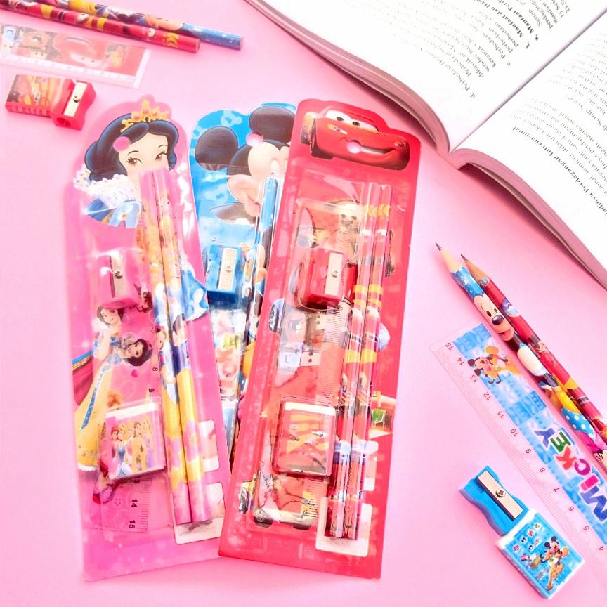 

Set Alat Tulis Sekolah Anak Karakter 5in1 Lucu
