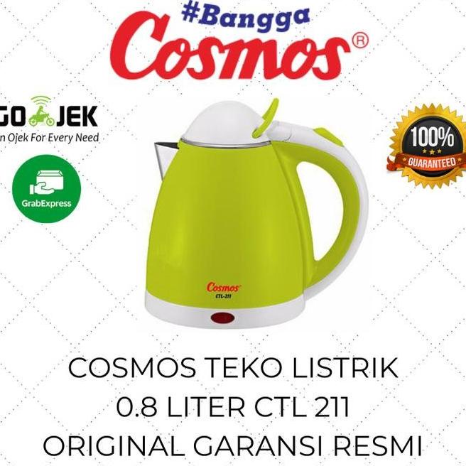 Spesial Cosmos Kettle Listrik 0.8 Liter Ctl 211 Teko Mini Low Watt Yusmadell