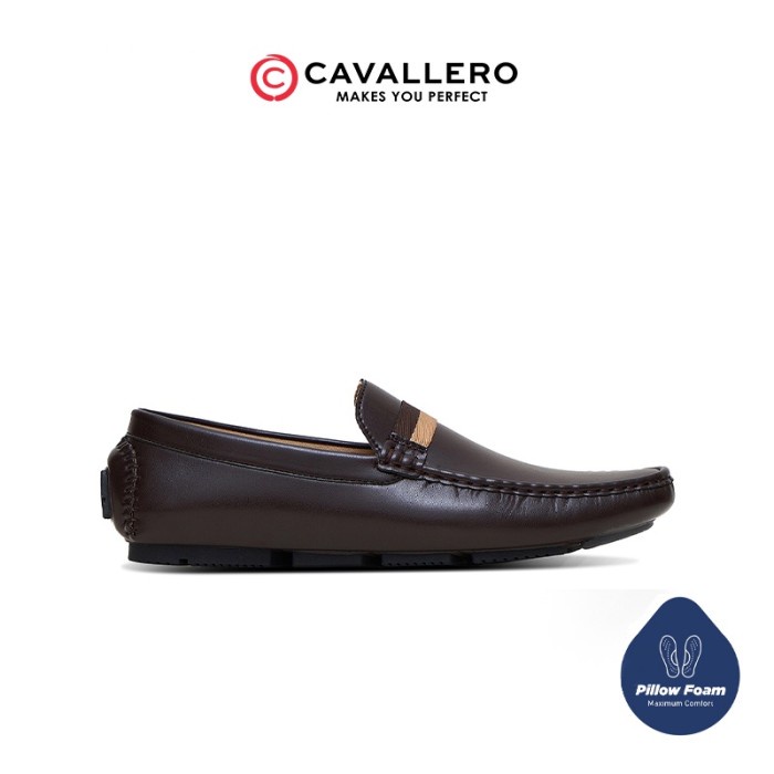Terlaris Sepatu Pria Casual Loafers Cavallero Severiano Dark Brown