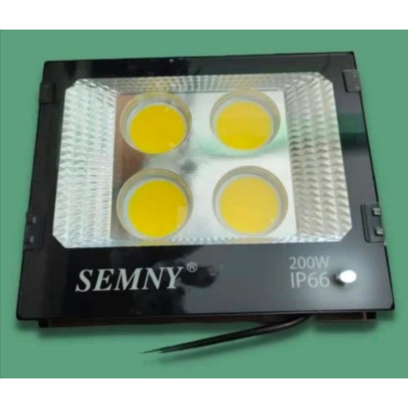 lampu sorot LED COB 200 watt cahaya kuning