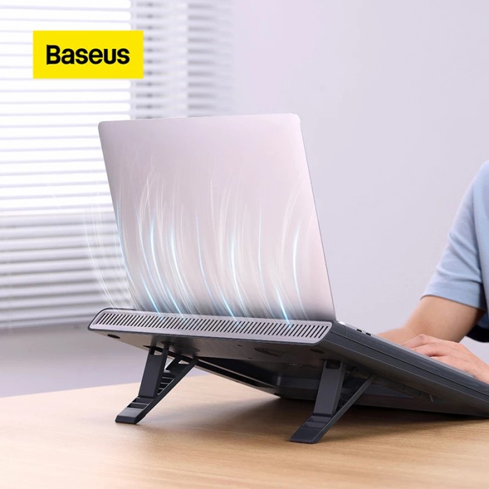 Cooling Baseus Stand Laptop Cooling Pad Fan Turbo Adjustable Cooler Base Game