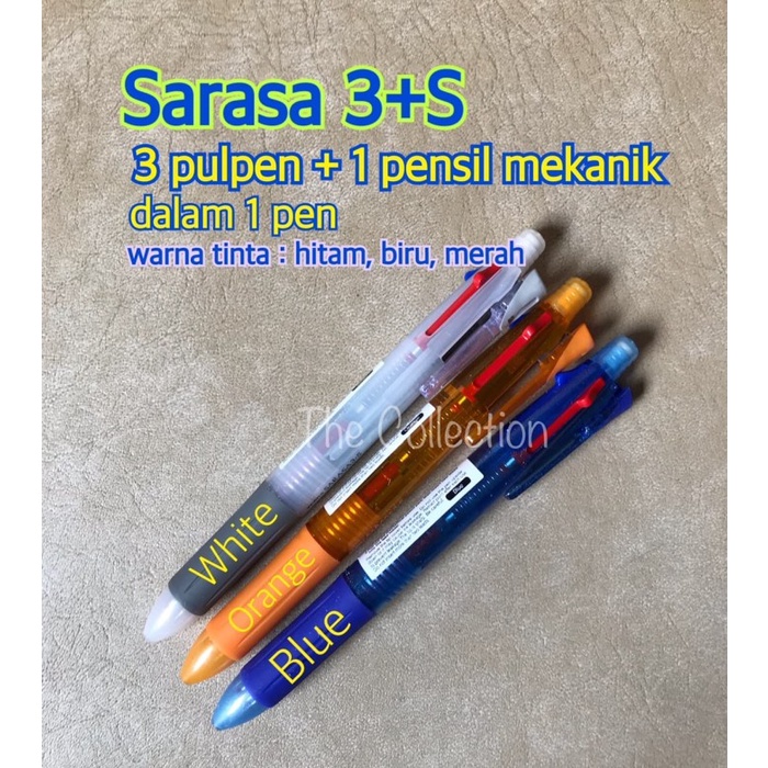 

Discount ATK0554SR 3+S Pulpen 0.5 + Pensil 0.5 JK Sarasa Pulpen 3S Zebra SJ3 /ALAT TULIS