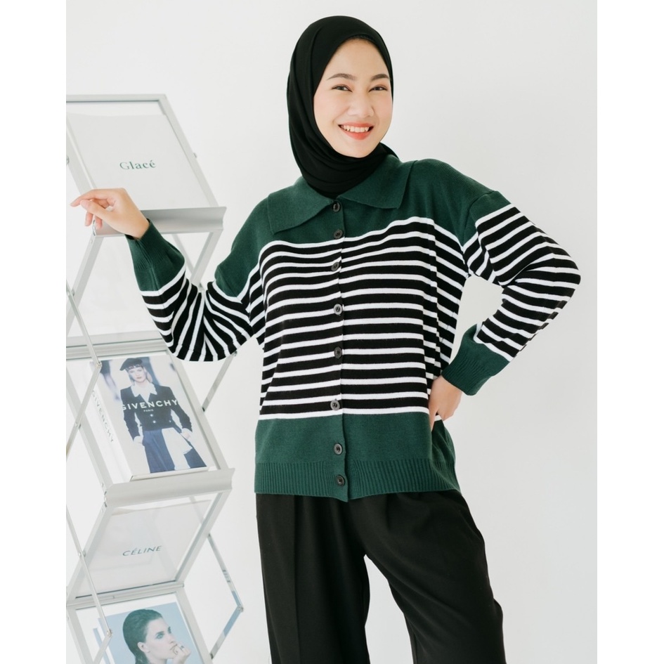 Myrubylicious PAIGE LONGSLEEVE | BAJU WANITA | LONGSLEEVE LENGAN PANJANG | LONGSLEEVE STRIPE