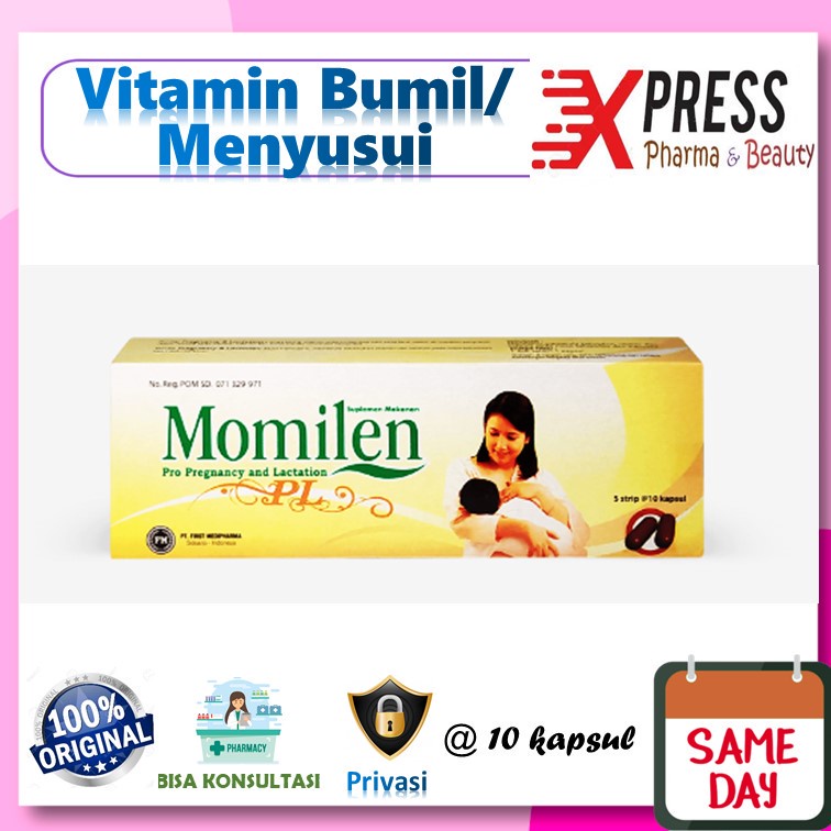 ⚡XPRESS⚡ Momilen PL STRIP ECER 10 kapsul for Pregnancy and Lactation Laktasi Lactasi Lactaties Pregn