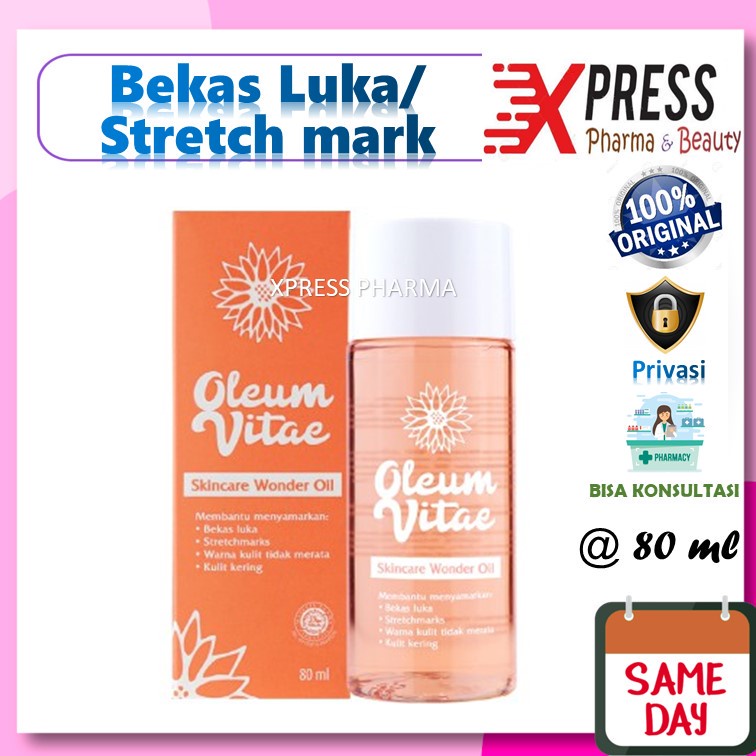 ⚡XPRESS⚡ 80 ml Oleum Vitae Skincare Oi / Penghilang Bekas Luka / Anti Strech Mark Zr