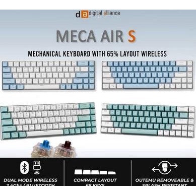 Keyboard Digital Alliance MECA Air S - Wireless+Bluetooh Keyboard DA