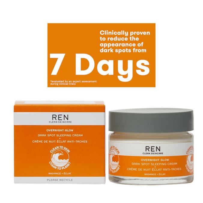 REN Clean Skincare Overnight Glow Dark Spot Sleeping Cream - Maxie Store