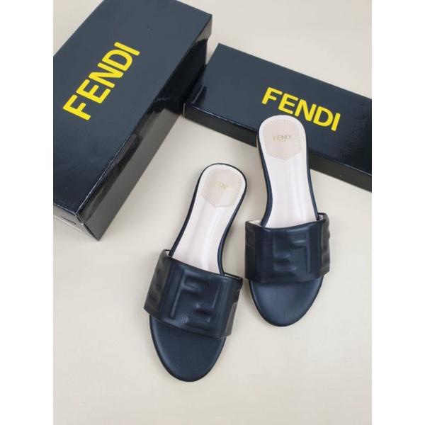 SANDAL SLIDE FENDI YC-G1689 SIGNATURE LEATHER SLIDE