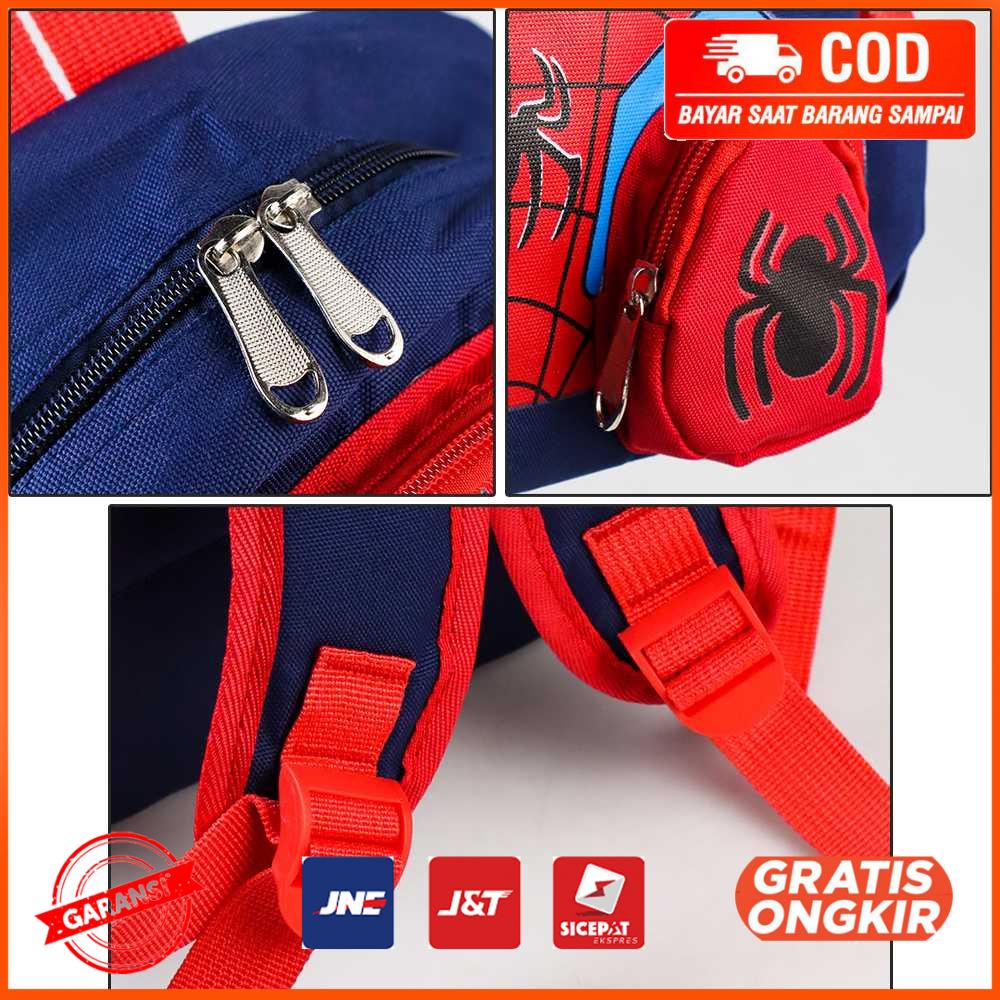 Tas Ransel Anak Sekolah Backpack Karakter Superhero SpiderMan 3D 6388