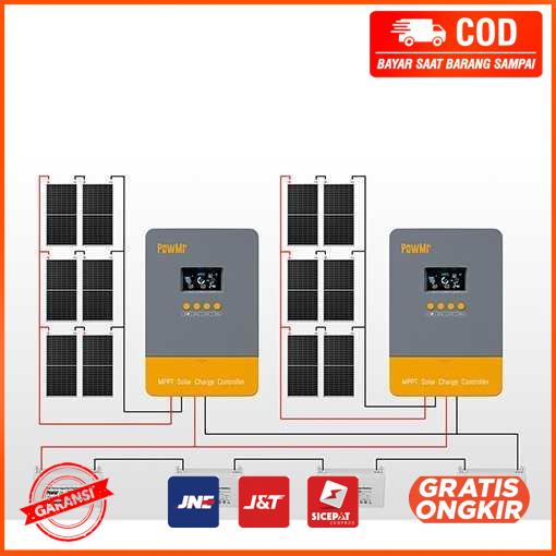 Solar Charge Controller MPPT 0 Delay 12V 24V 36V 48V 60A POW-M60-PRO