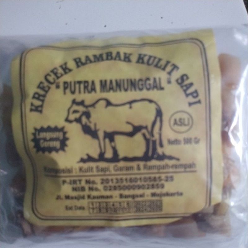 

Kerupuk Rambak/kerupuk kulit sapi Asli Super