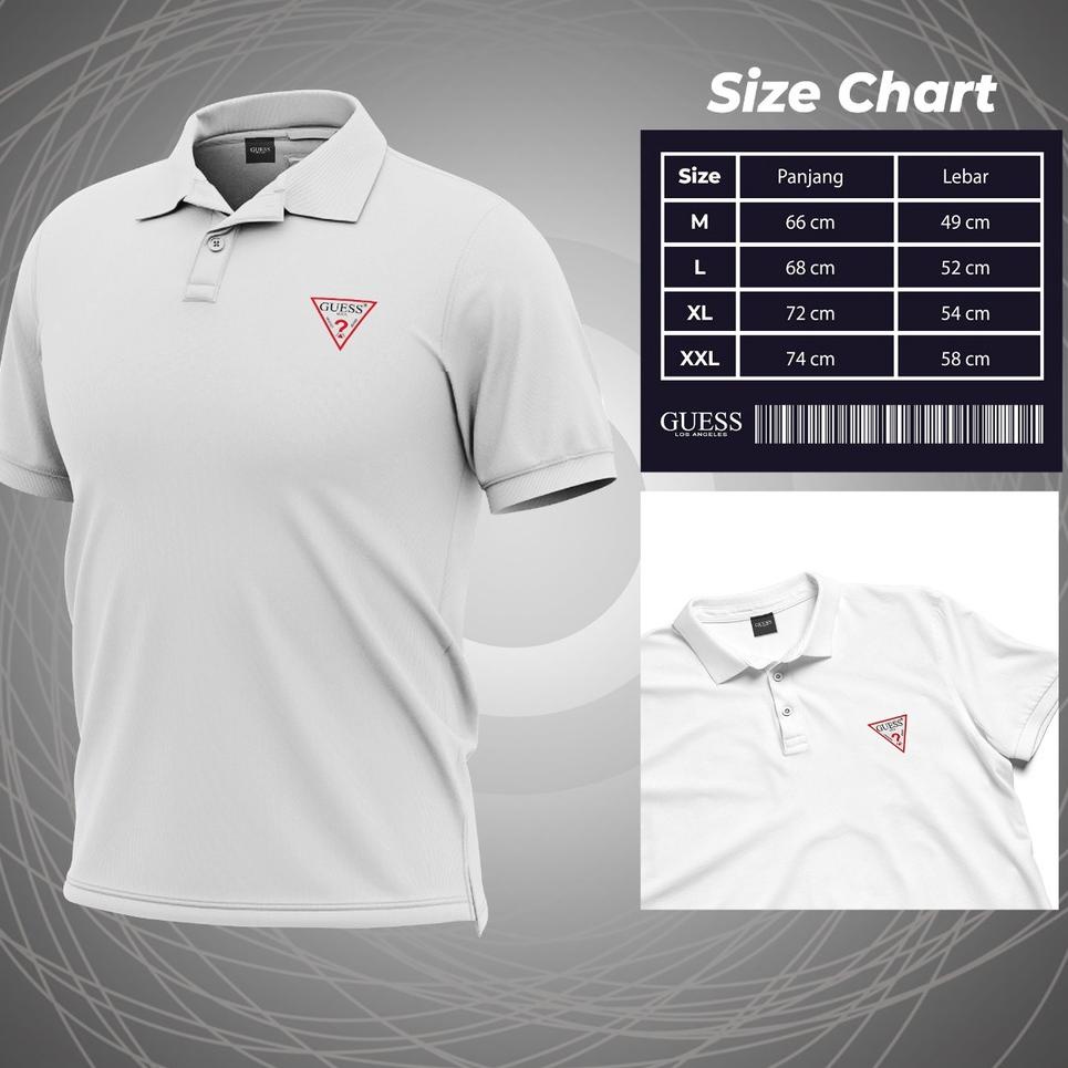 Ready KAOS BAJU POLO PRIA WANITA KAOS KERAH GUESS COLLECTION / YAB