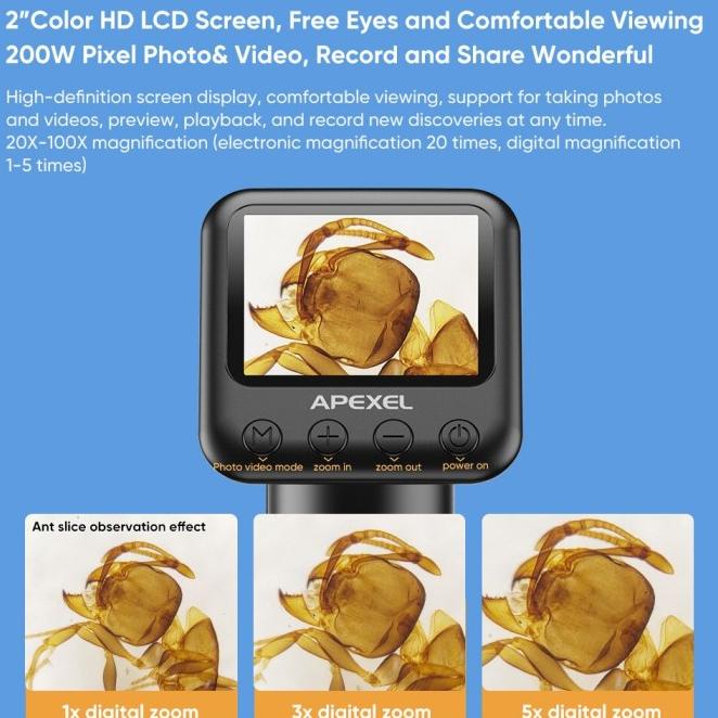 Mikroskop Edukasi Digital Mini Microscope Portable