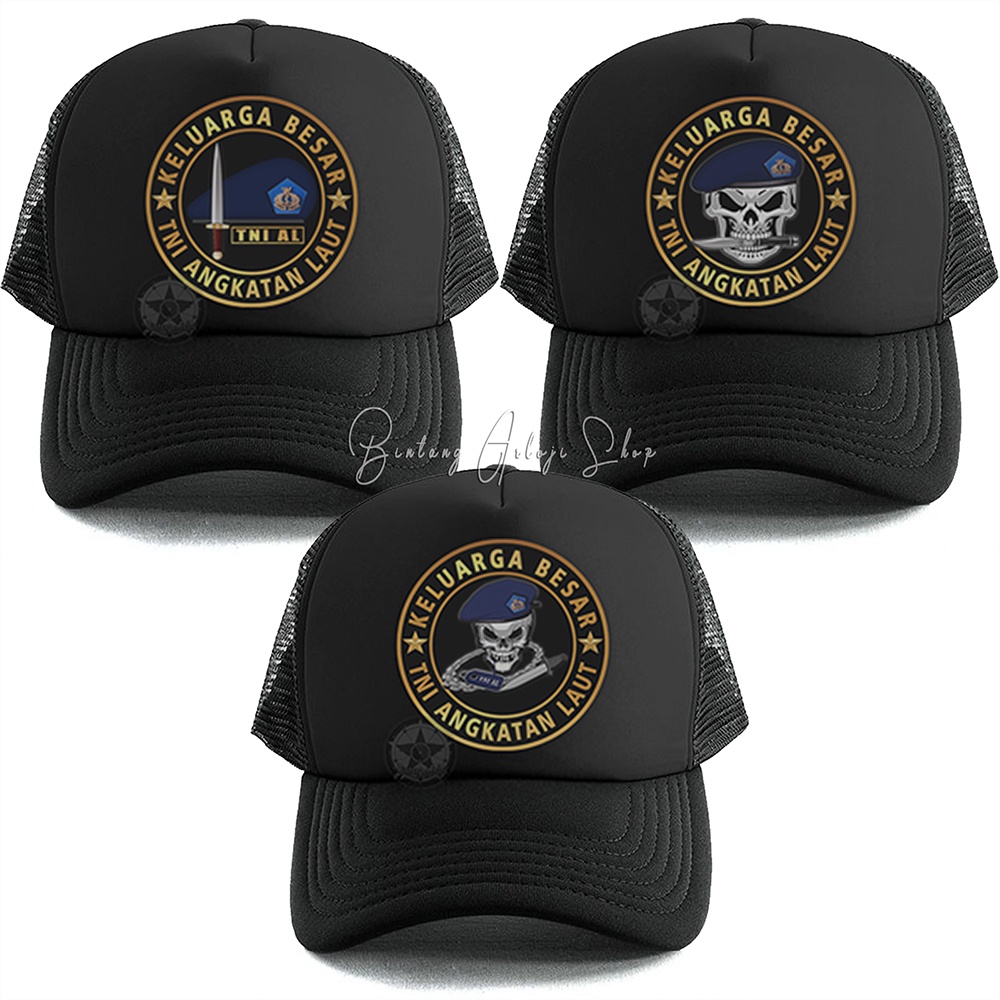 Topi Custom Keluarga Besar TNI-AL Exclusive Gold