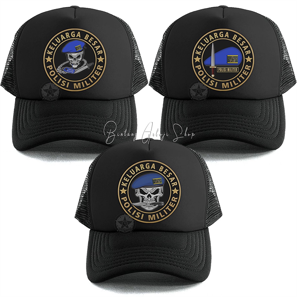 Topi Skull Keluarga Besar Polisi Militer (AD) Istimewa &amp; Murmer