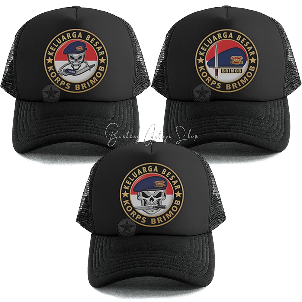 Topi Skull Keluarga Besar Korps Brimob Istimewa &amp; Murmer