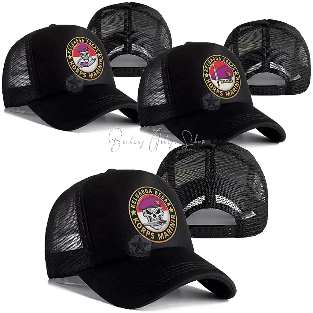 Topi Skull Keluarga Besar Korps Marinir Istimewa &amp; Murmer