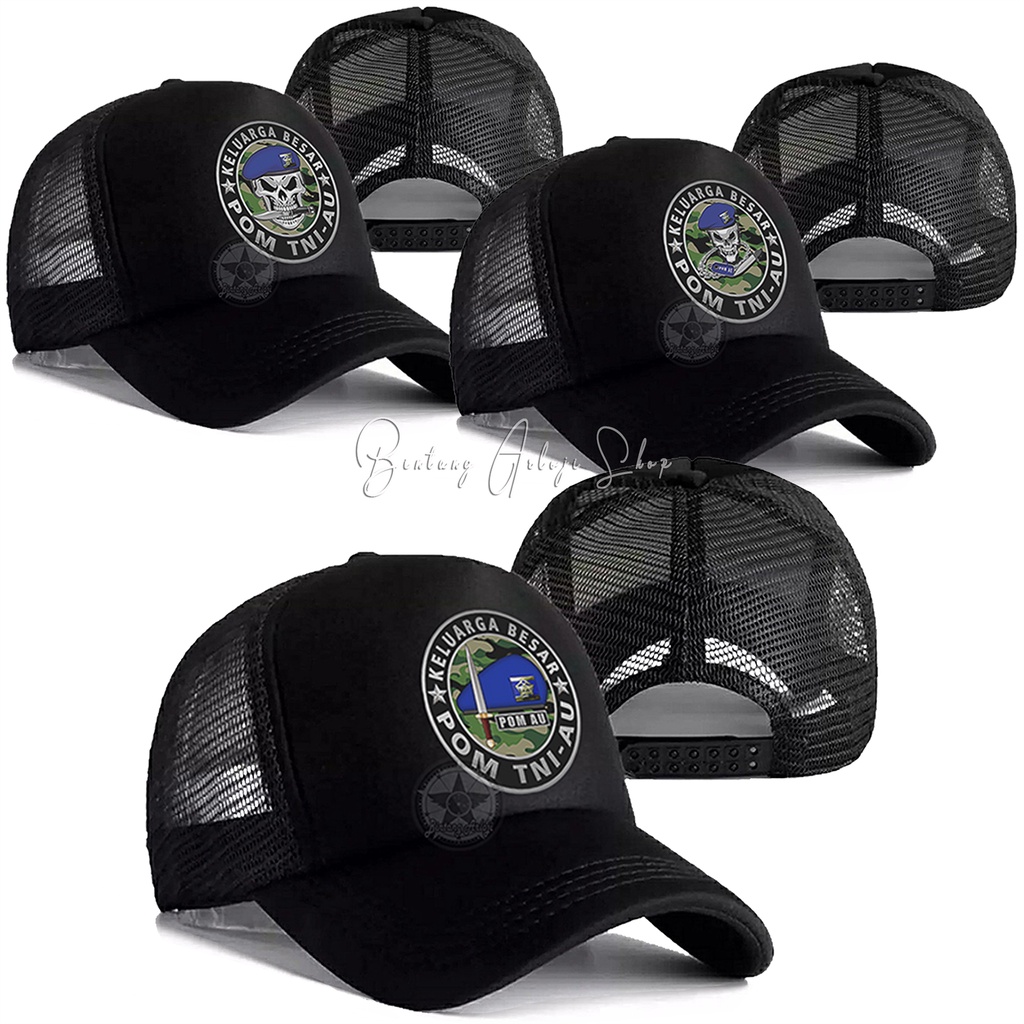 Topi Baret Keluarga Besar POM TNI-AU Limited Edition Silver