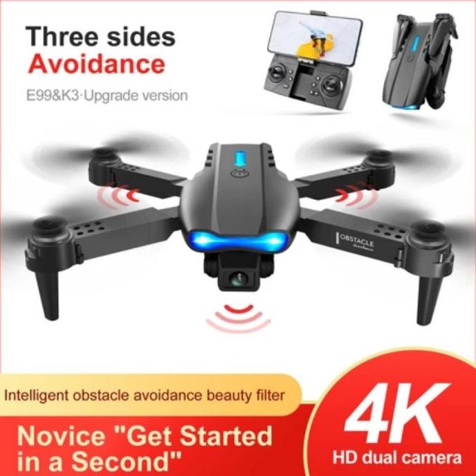 DRONE E99 K3PRO 4K HD Dual Camera Murah