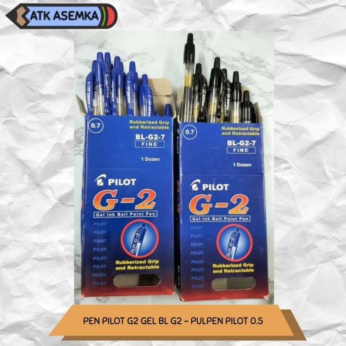 

TERLARIS PEN PILOT G2 GEL BL G2 - PULPEN PILOT 0.5 LUSIN /ALAT TULIS AESTHETIC/ALAT TULIS SET/ALAT