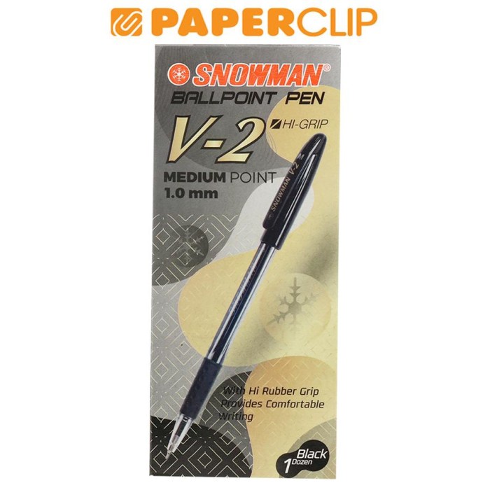 

BISA COD PULPEN / PEN SNOWMAN V-2 ISI 12 HI-GRIP HITAM /ALAT TULIS AESTHETIC/ALAT TULIS SET/ALAT