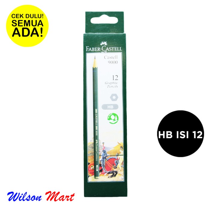 

Discount FABER CASTELL 9000 PENSIL HB BOX ISI 12 BATANG KAYU /ALAT TULIS AESTHETIC/ALAT TULIS