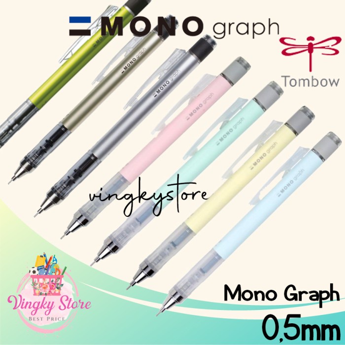 

TERBARU Pensil Mekanik Tombow Mono Graph Mechanical Pencil 0.5mm /ALAT TULIS AESTHETIC/ALAT TULIS