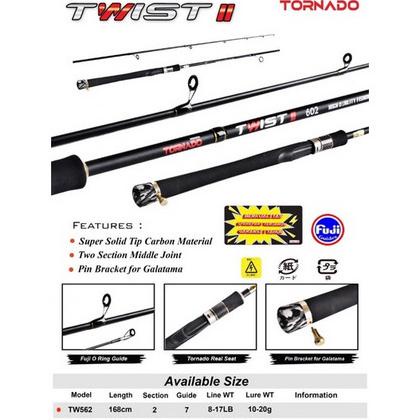 Joran Tornado Twist II 165/180 cm