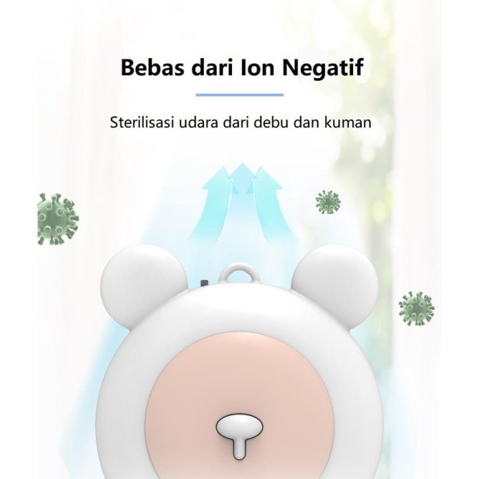 KALUNG AIR PURIFIER 505 ION NEGATIF NECKLACE BEAR CUTE