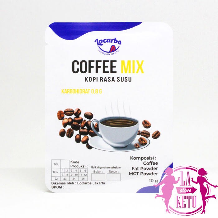 

TERBARU LA KETO - COFFEE MIX LOW CARB KETOFRIENDLY/5PACK @ 10gr /KOPI EUBE/KOPI KAPAL