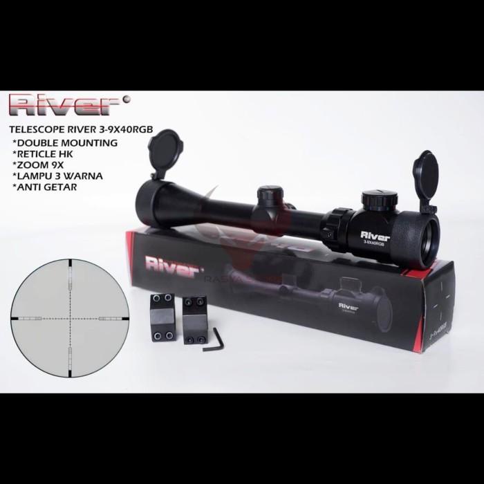 Terlaris Teleskop River 3-9X40 Rgb Tahan Getar