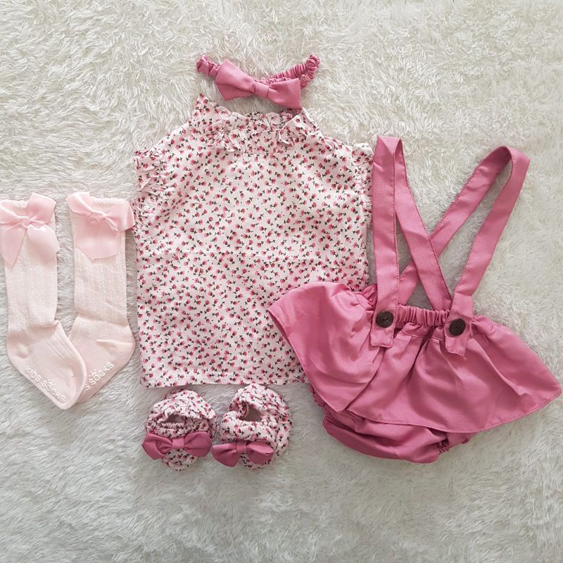 Baju Bayi Newborn Cutie overall bloomer