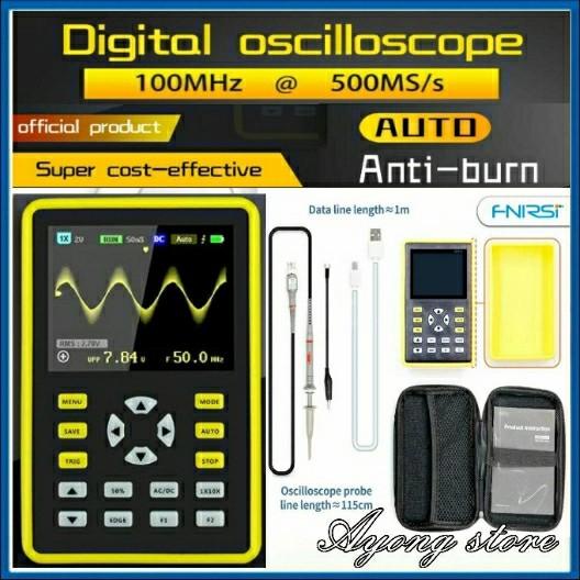 Terlaris Osiloskop Digital Osciloscope Portable Oscilloscope 100 Mhz 500Ms/S