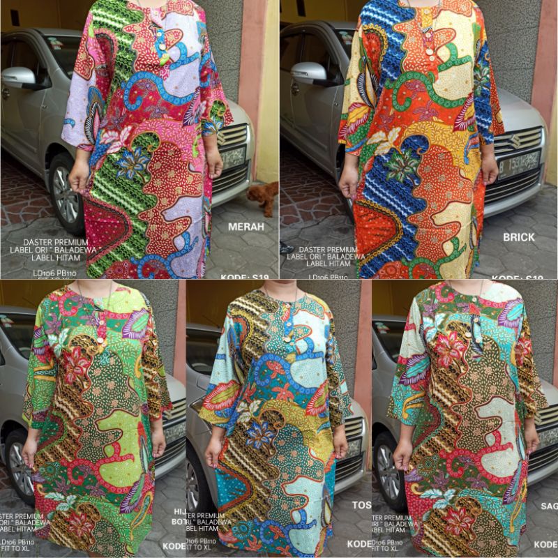 DASTER BALADEWA ORI LABEL HITAM LENGAN 3/4 | DASTER BATIK | DASTER BATIK JUMBO | DASTER BUSUI | DAST