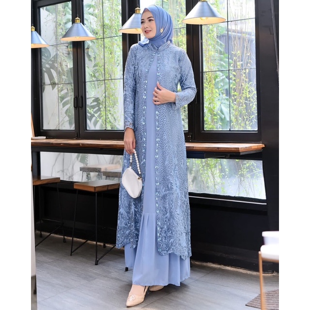 READY GAMIS SHABIRA/GAMIS KONDANGAN PESTA/GAMIS TERBARU/GAMIS MEWAH