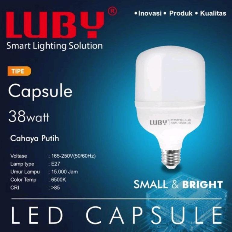 Lampu Led Luby Kapsul 38w 45w 50w / Bohlam Led Luby New Capsule