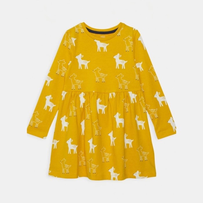 Phi422 Casual Dress Anak Perempuan Kiabi M&S Kids