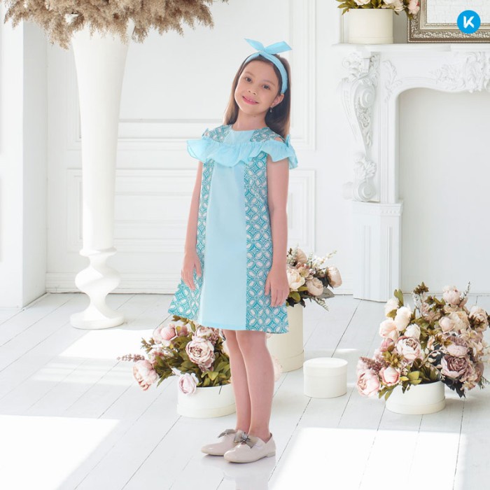 Keneshkids Dress Batik Anak Perempuan 6 Bulan - 12 Tahun Kawung Series