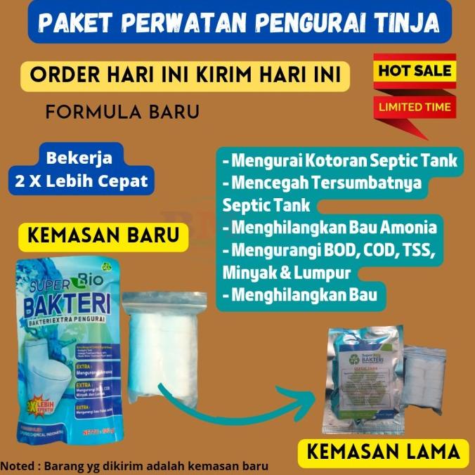 BIO SUPER BAKTERI + CLORINE UNTUK SEPTIC TANK MAMPET PESANAN KHUSUS
