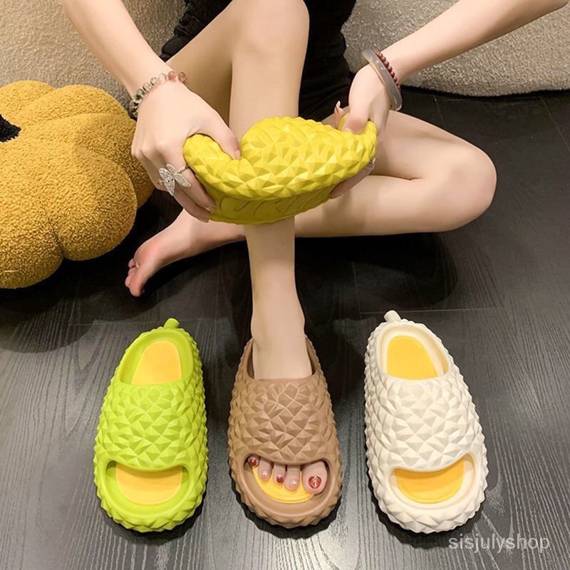 [✅BISA COD] #Sisjuly# Sandal wanita / sepatu durian tapak bawah tebal tapak kotoran rasa wanita / ru