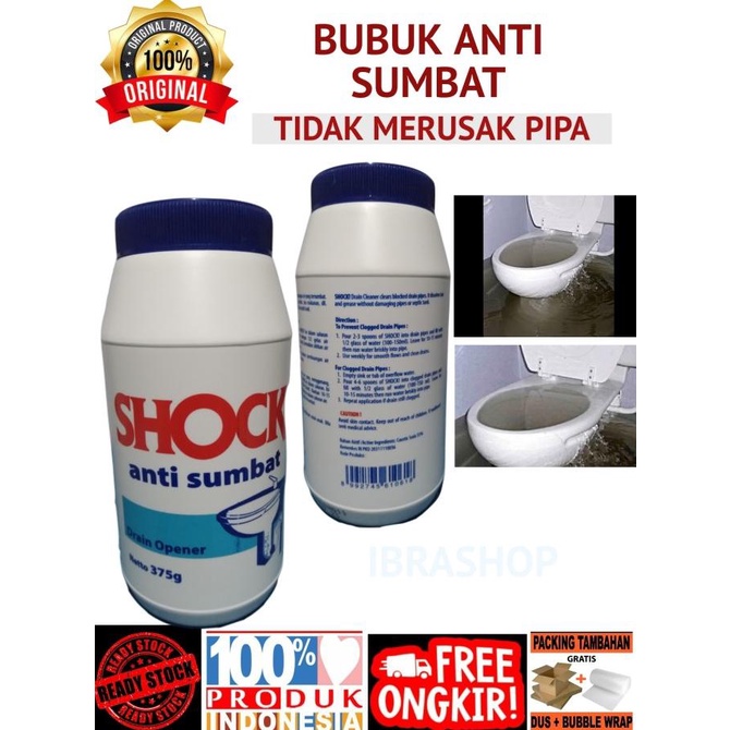 Shock Serbuk Wc Mampet Pembersih Pipa Tersumbat Terbaik