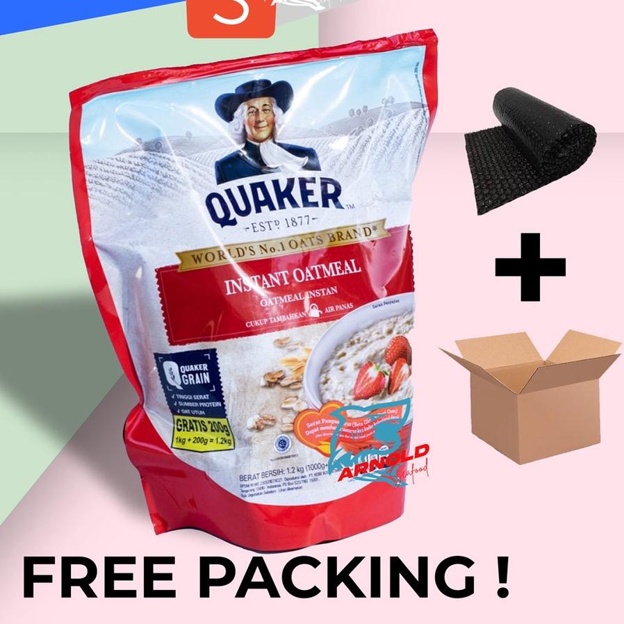 

Termurah⭐✅Quaker Instant Oatmeal 1,2 kg / Oats Cereal 1200 gr