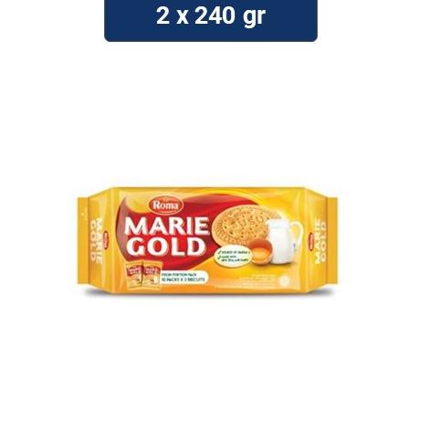 

NEW PRODUCT !!! Roma Marie Gold Biskuit 2 x 240 gr [KODE 58]