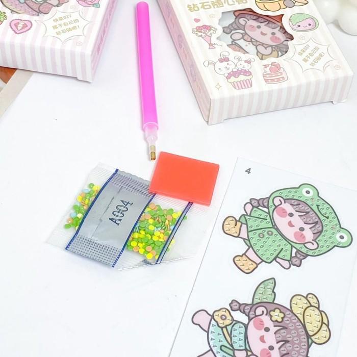 

Terlaris Diy Stiker Sticker Diamond Painting Lucu Menempel Manik