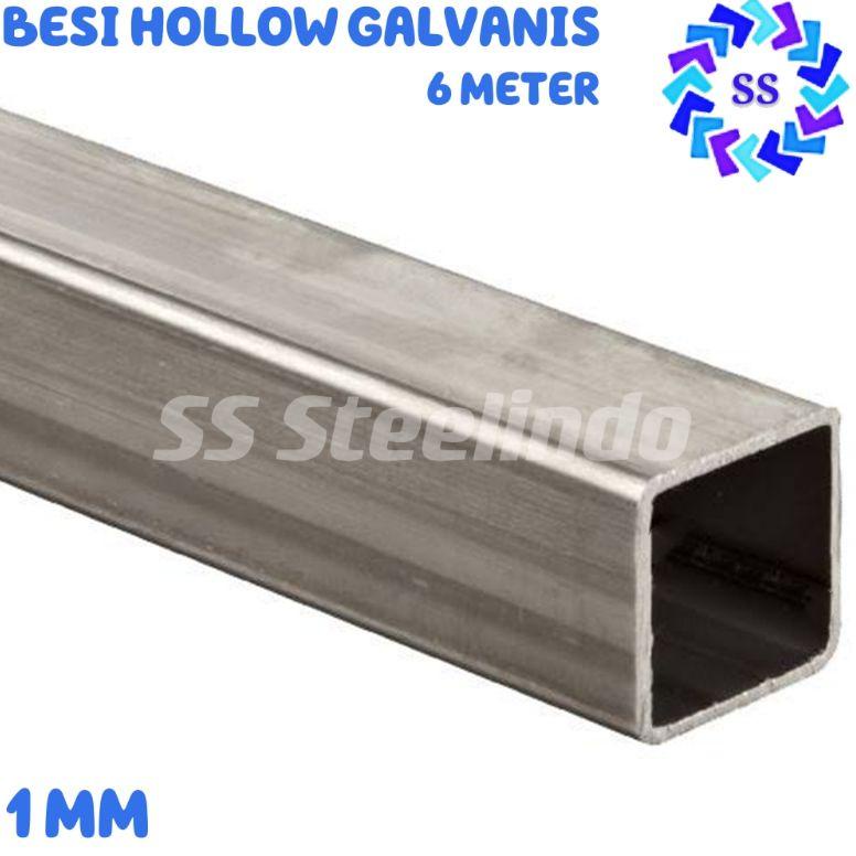 ➜yg Ready✪ BESI HOLLOW-KOTAK GALVANIS 1MM (20X20 30X30 20X40 40X40 30X60 40X60) 6 METER R59 ✦