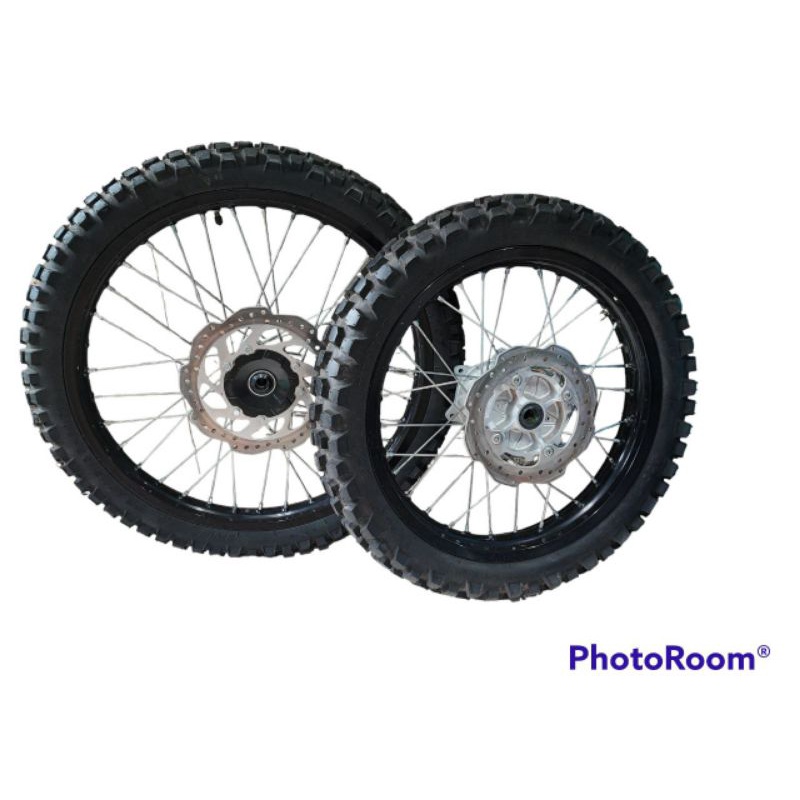 Whellset roda velg set CRF 150 L CRF150L ASLI ORIGINAL AHM SET BAN TEBAL DISH ORI BAGUS LIKE NEW MUL