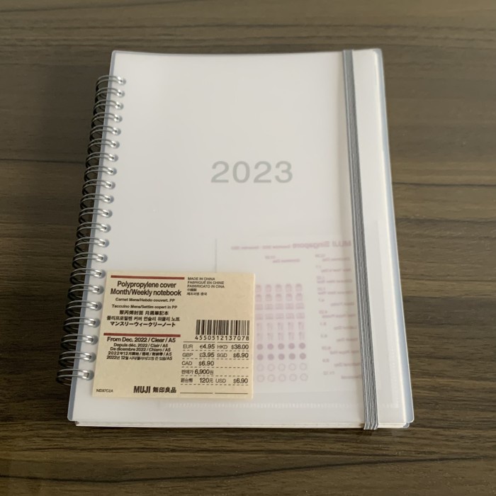 

TERLARIS MUJI Planner Agenda 2023 /BUKU TULIS SEKOLAH/BUKU TULIS SIDU/BUKU TULIS AESTHETIC